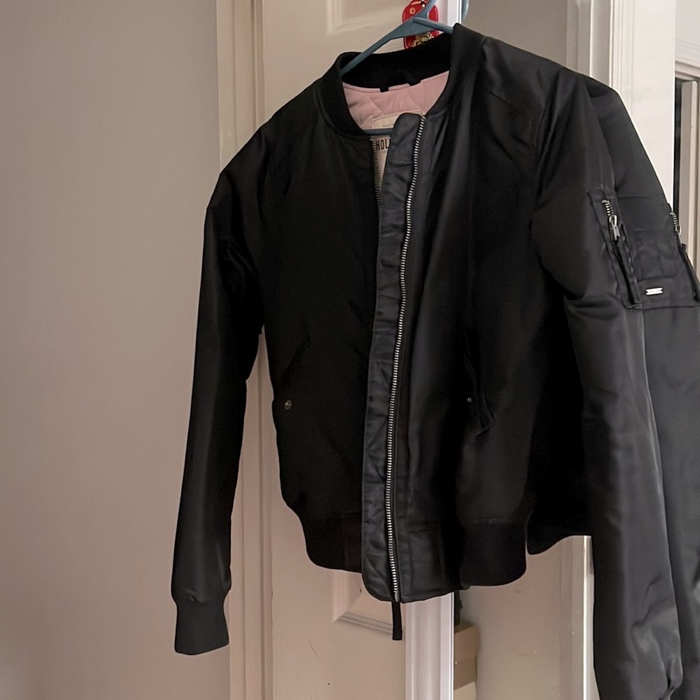 Nylon Bomber Jacket - image 1